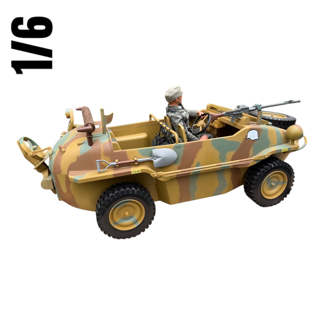  Product image 3 of the product “Schwimmwagen in 3 Tarn mit Figur 1/6 (No Box) ”