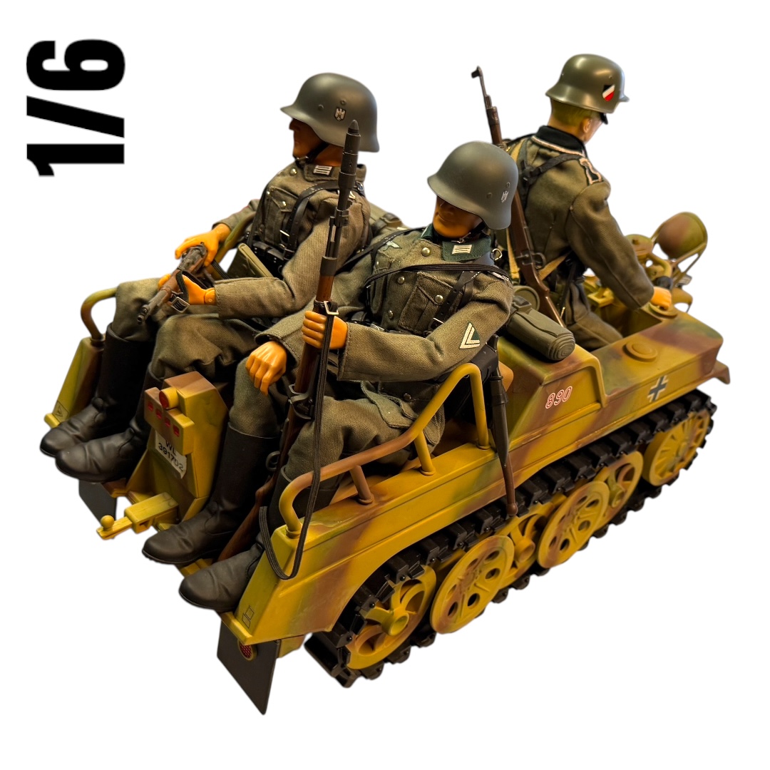  Product image 3 of the product “Sd.Kfz.2 Kettenkrad mit Figuren (ohne OVP) 1/6 ”