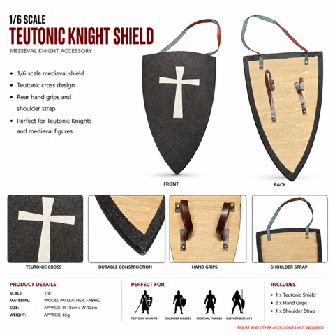  Artikelbild 3 des Artikels “Templer Holz Schild in 1:6 “