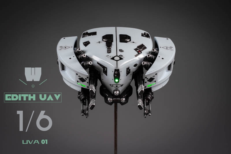  Product image 3 of the product “LED Light Up Edith UAV Drone (Grey) 1/6 ”