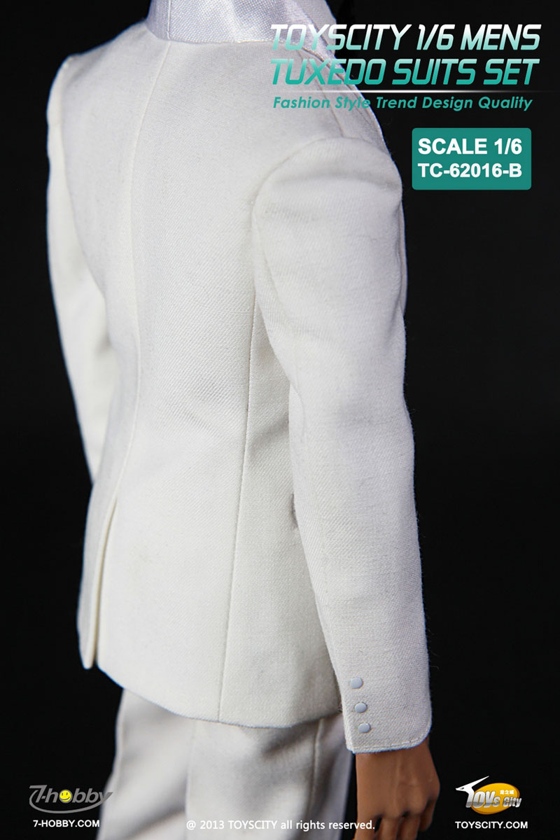  Artikelbild 3 des Artikels “Mens Tuxedo Suits Set weiss 1:6 “