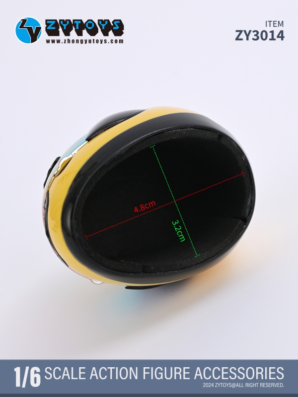  Artikelbild 3 des Artikels “Motorcycle Helmet (Yellow) 1:6 “