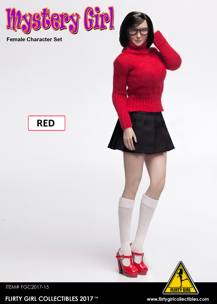  Artikelbild 3 des Artikels “Mystery Girl  Set (Red) Maßstab 1:6 mit Kopf “
