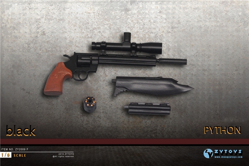  Artikelbild 3 des Artikels “Python Pistol (Black) Kunststoff im Maßstab 1:6 “