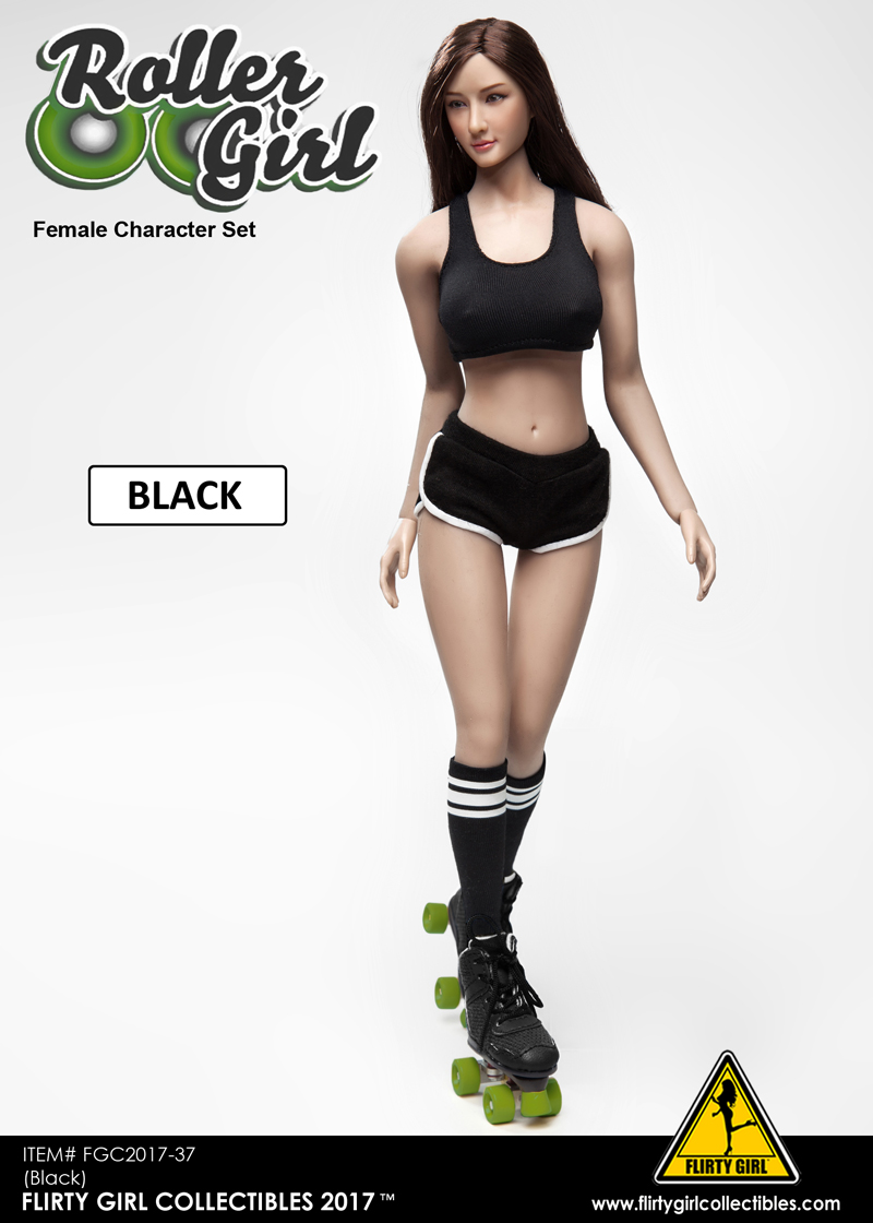  Artikelbild 3 des Artikels “Roller Girl Set (Black) Maßstab 1:6 mit Kopf “
