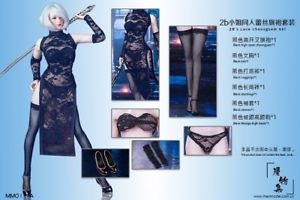  Product image 3 of the product “MISS Lace Cheongsam Set - in 1/6 scale blk ”