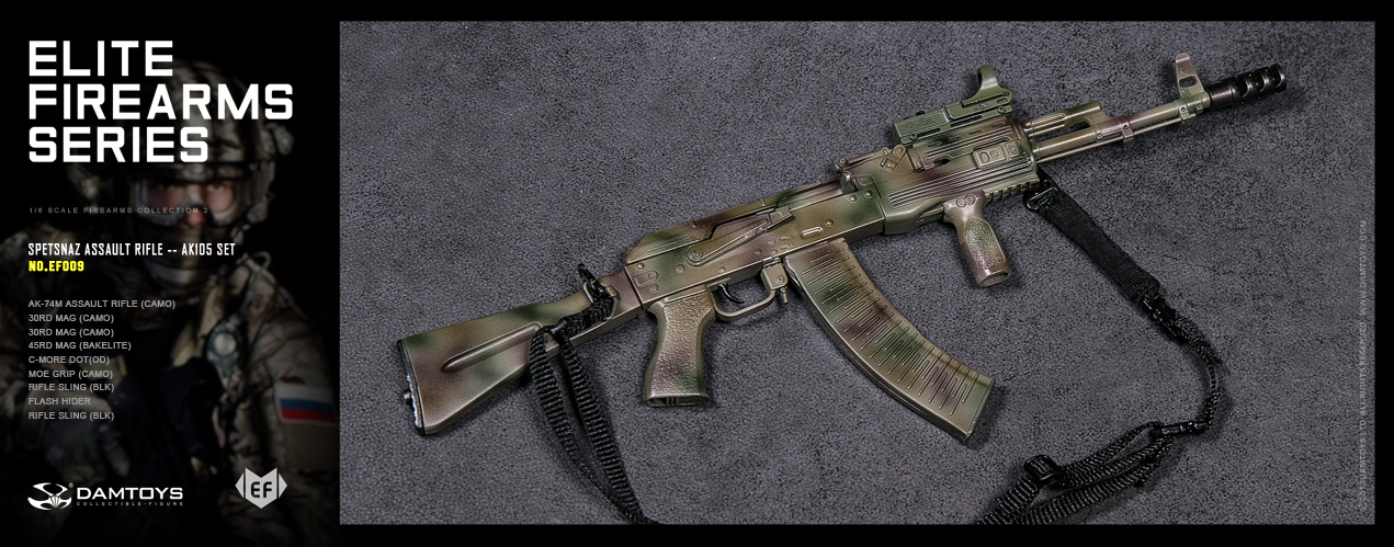  Product image 3 of the product “SPETSNAZ ASSAULT RIFLE – AK74M 1/6 ”