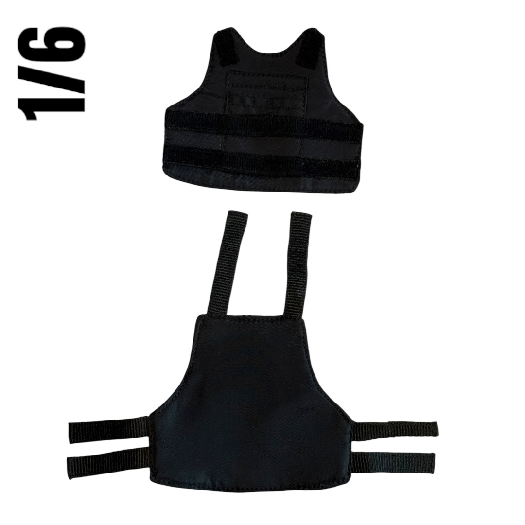  Product image 3 of the product “Tactical Vest Black Set of 4 1/6 ”