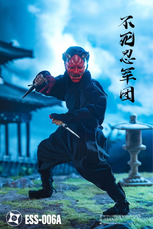  Product image 3 of the product “Undead Ninja Army Clothes and Weapons Set (Blue) 1/6 ”