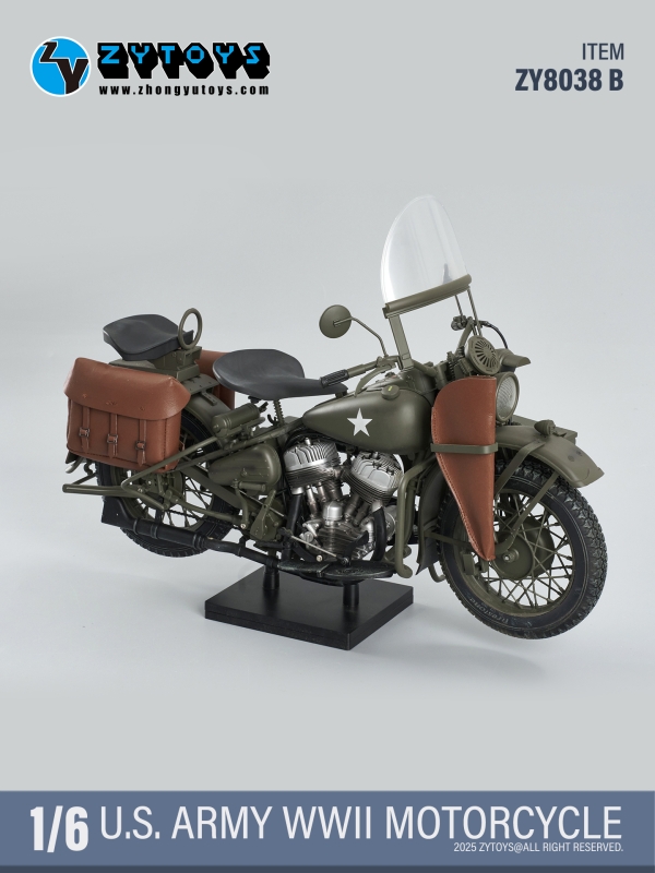  Artikelbild 3 des Artikels “US Army WWII Harley-Davidson Motorcycle (Olive Drab) 1/6 “