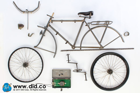  Artikelbild 3 des Artikels “WH, Fahrrad in Metal mit Beleuchtung 1/6 “