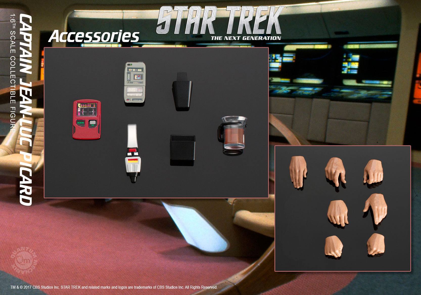  Product image 3 of the product “Star Trek TNG Actionfigur 1/6 Captain Jean-Luc Picard 30 cm ”