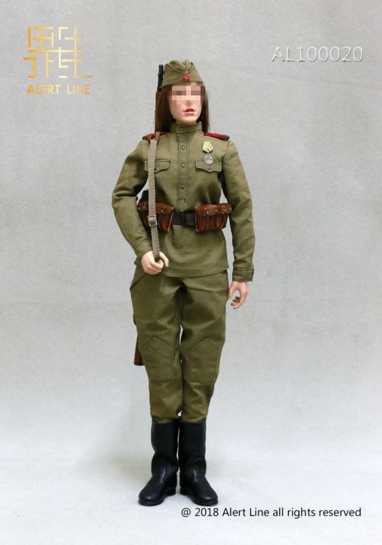  Product image 4 of the product “Soviets Female Soldier SVT Sniper Set 1/6 ”
