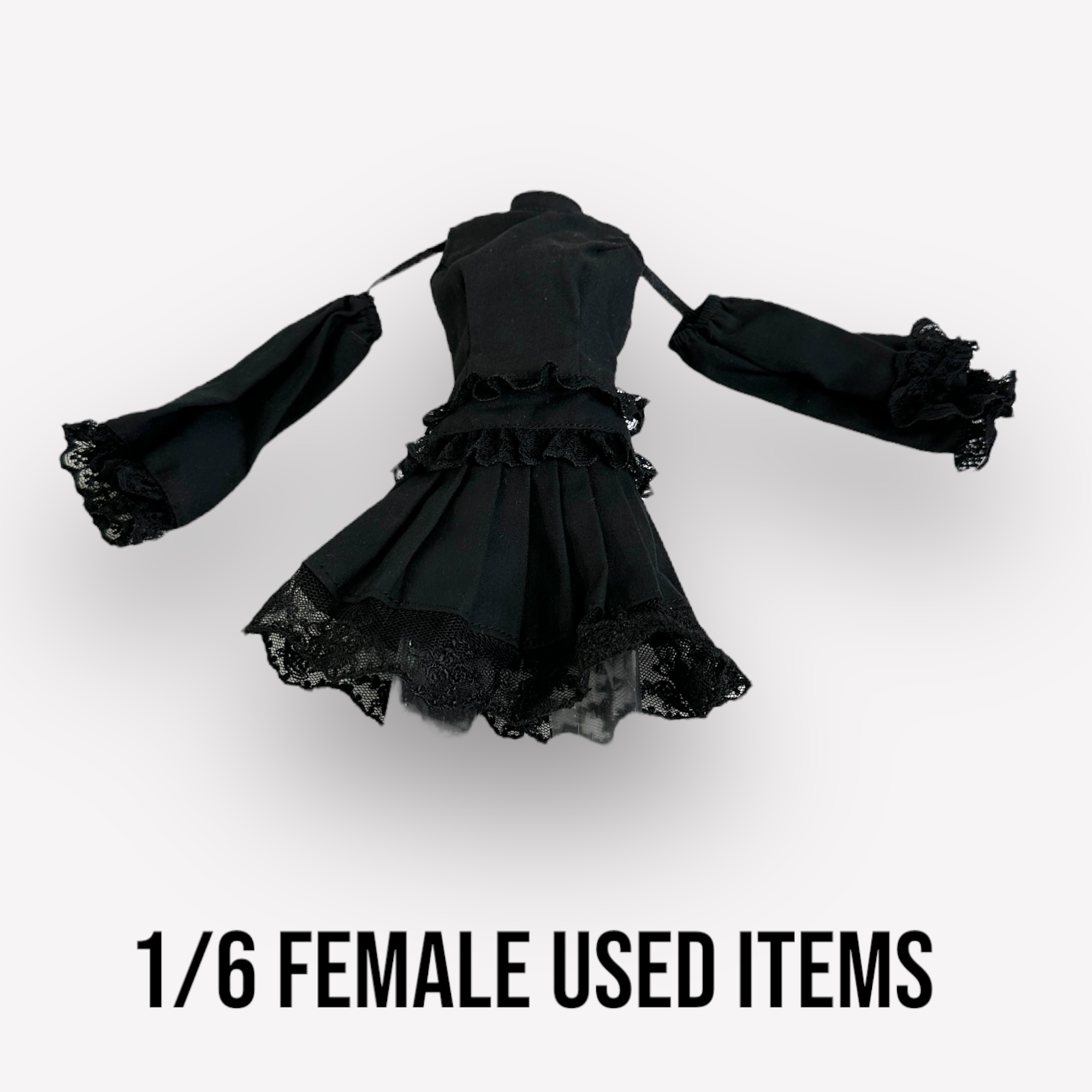  Product image 4 of the product “Female Used Accessory Lolita Gothic Dress  1/6 ”