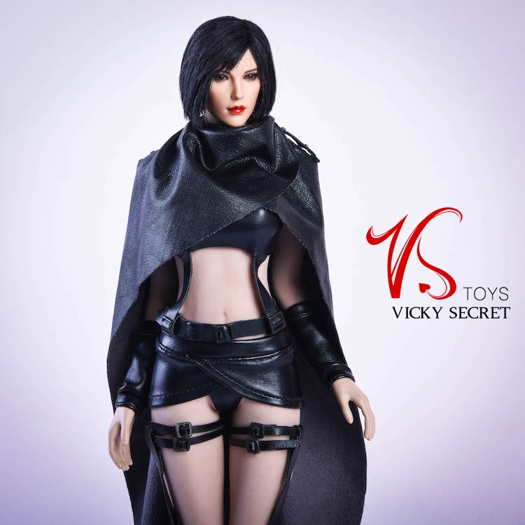  Product image 4 of the product “1/6 Sexy Leather Female Suit Set (Black) ”