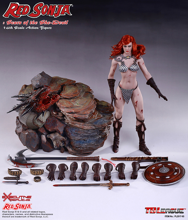  Product image 4 of the product “Red Sonja: Scars of the She-Devil 1/6th Action Figure ”