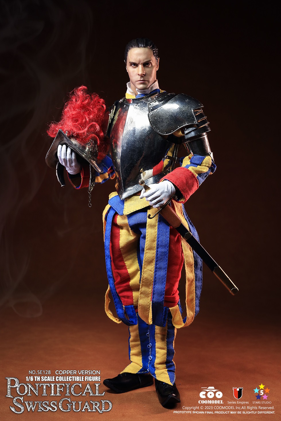  Product image 4 of the product “1/6 EMPIRE LEGEND - PONTIFICAL SWISS GUARD (EXCLUSIVE CUPRONICKEL VERSION) ”