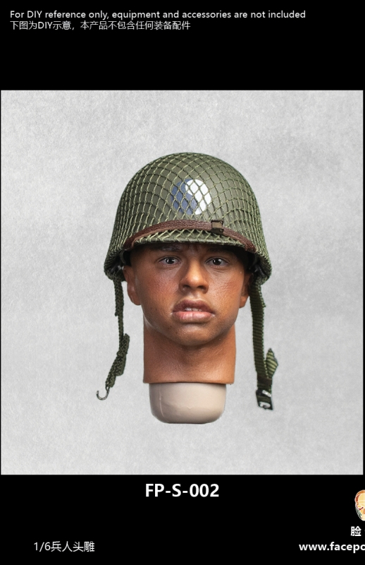  Product image 4 of the product “African Male Headsculpt with Expression 1/6 ”