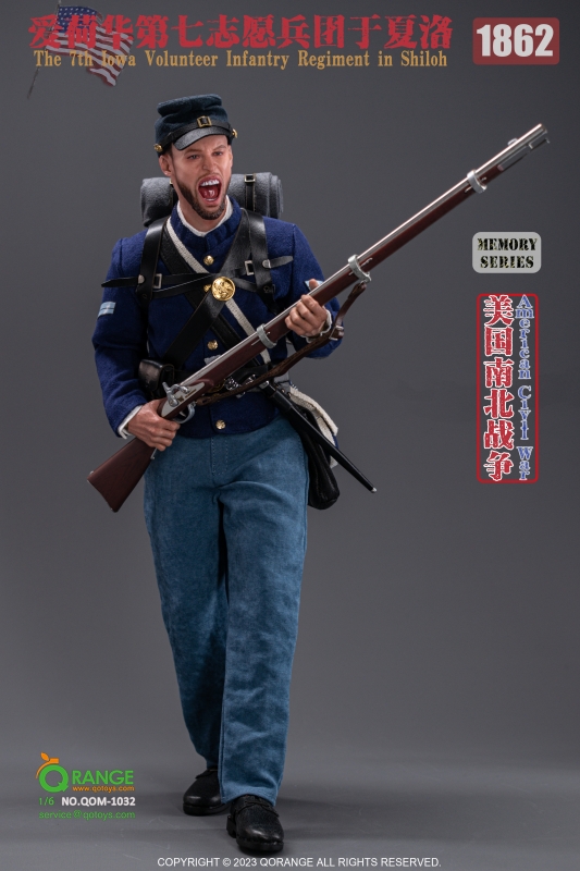  Artikelbild 4 des Artikels “7th Iowa Volunteer Infantry Regiment in Shiloh 1862. 1/6 “