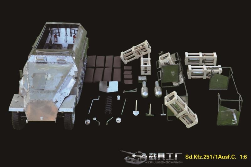  Artikelbild 4 des Artikels “Diecast Sd.Kfz.251:1Ausf.C. (Grey) “