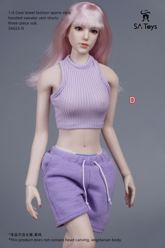  Product image 4 of the product “Female Cool Street Fashion Sports Style Set (Purple) 1:6 ”