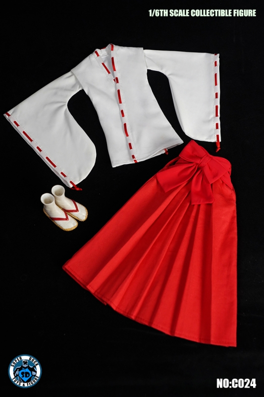  Product image 4 of the product “Female Traditional Japanese Suit Set (Red) 1/6 ”
