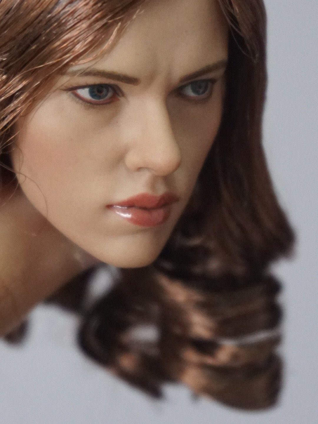  Artikelbild 4 des Artikels “Black Widdow Female Head Sculpt  mit Echthaar 1:6 “