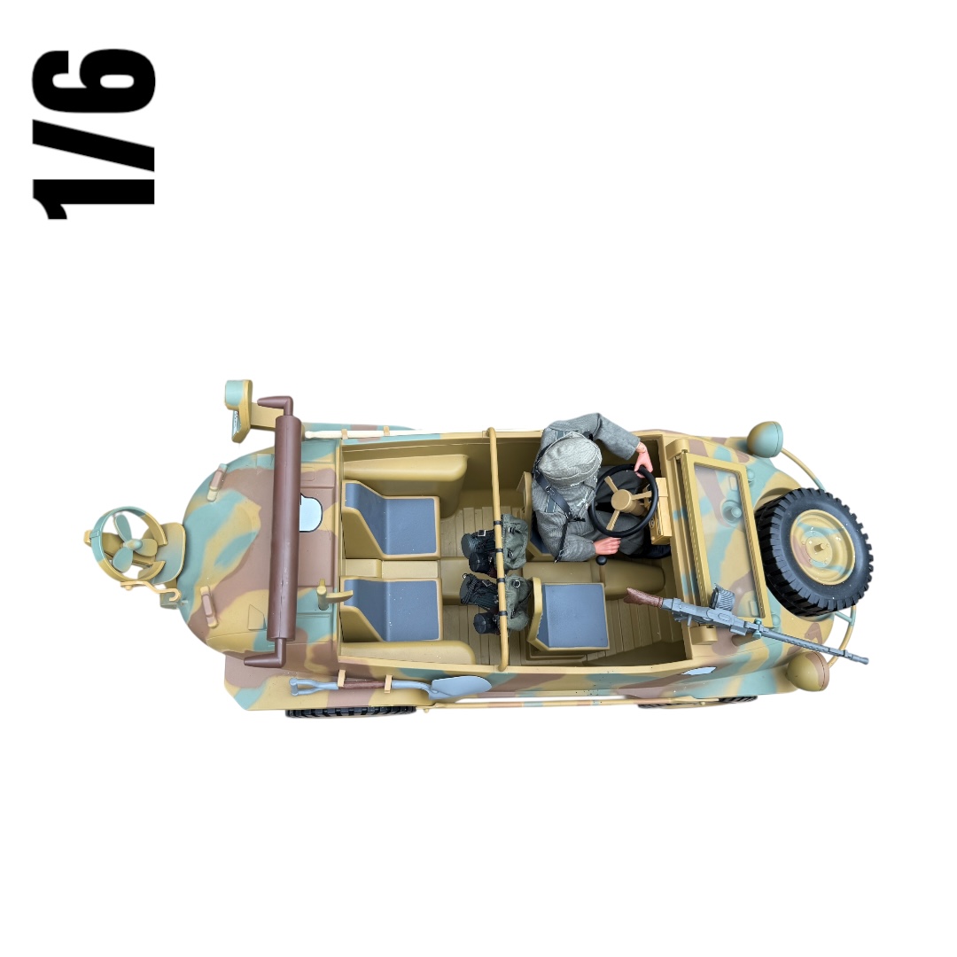  Product image 4 of the product “Schwimmwagen in 3 Tarn mit Figur 1/6 (No Box) ”