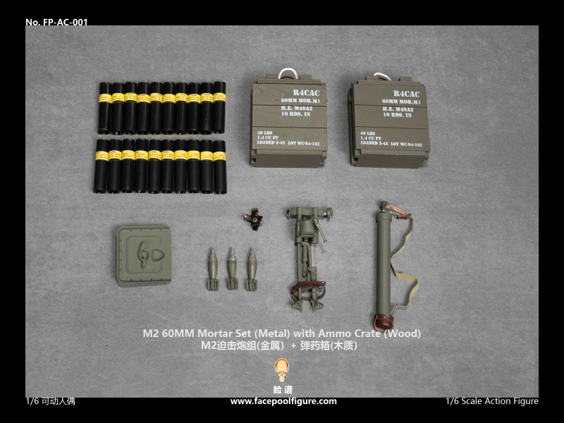  Artikelbild 4 des Artikels “M2 60mm Mortar Set with Ammo Crate Set 1:6 “