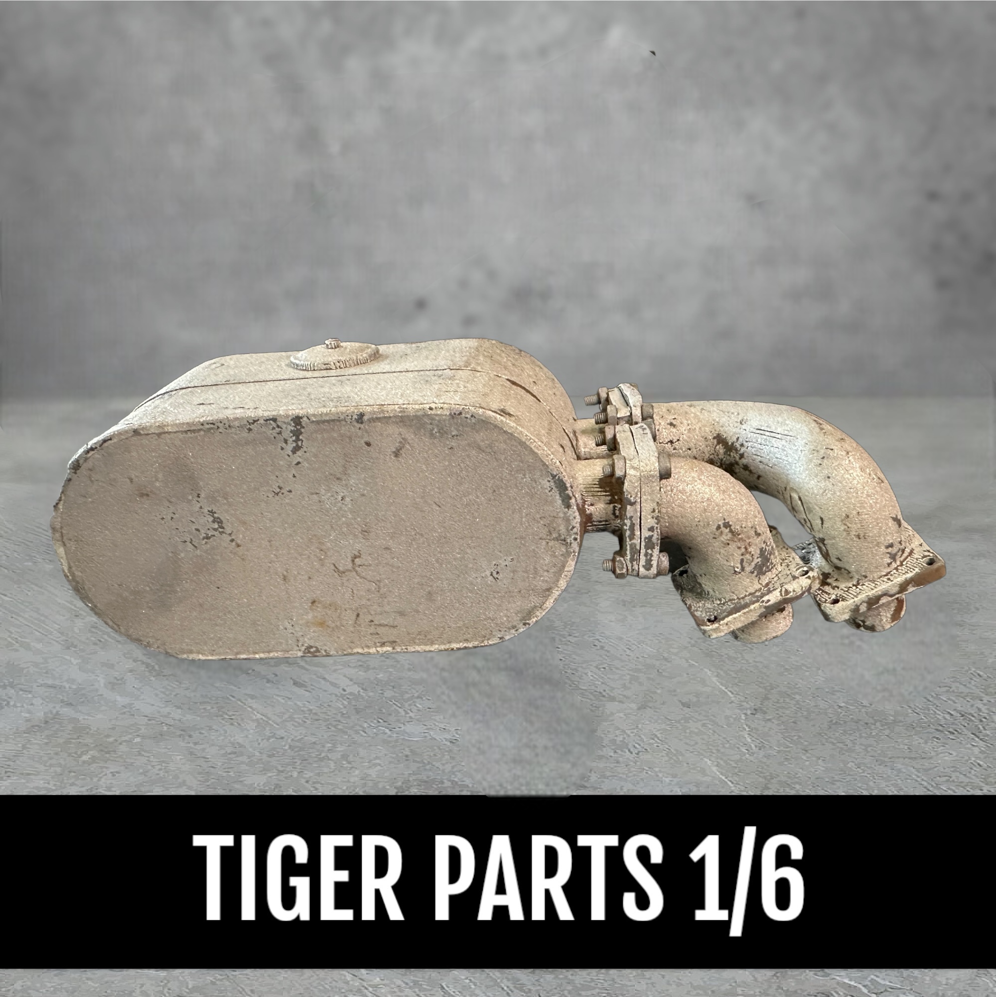  Artikelbild 4 des Artikels “Tiger I - Auspuff-Luftfilter aus Metall 1/6 (gealtert) “