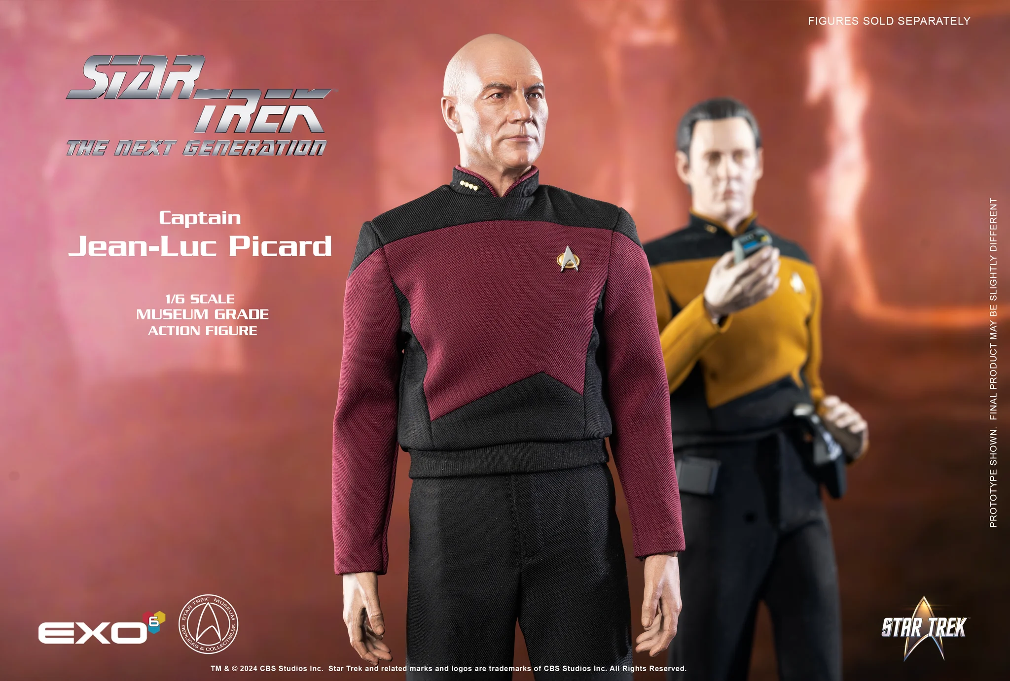  Product image 4 of the product “TNG Capt Jean-Luc Picard Standard Edition 1/6 Figure ”