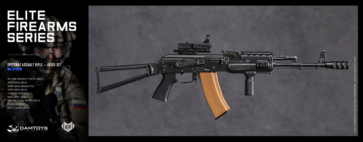  Product image 4 of the product “1/6 SPETSNAZ ASSAULT RIFLE – AK74M SET ”