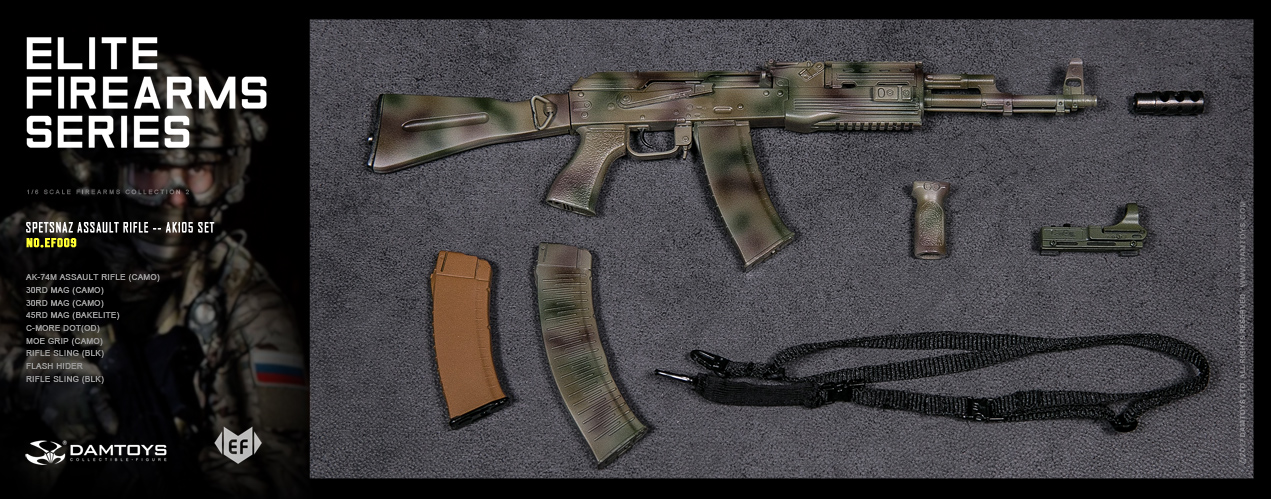  Product image 4 of the product “SPETSNAZ ASSAULT RIFLE – AK74M 1/6 ”