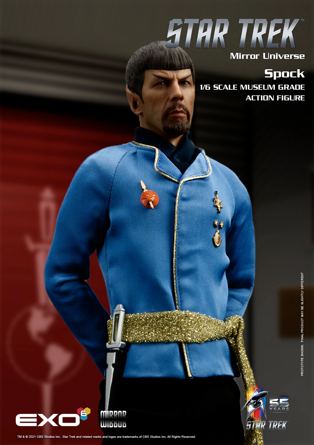  Artikelbild 4 des Artikels “Mirror Spock Star Treck original Serie 1:6 scale “