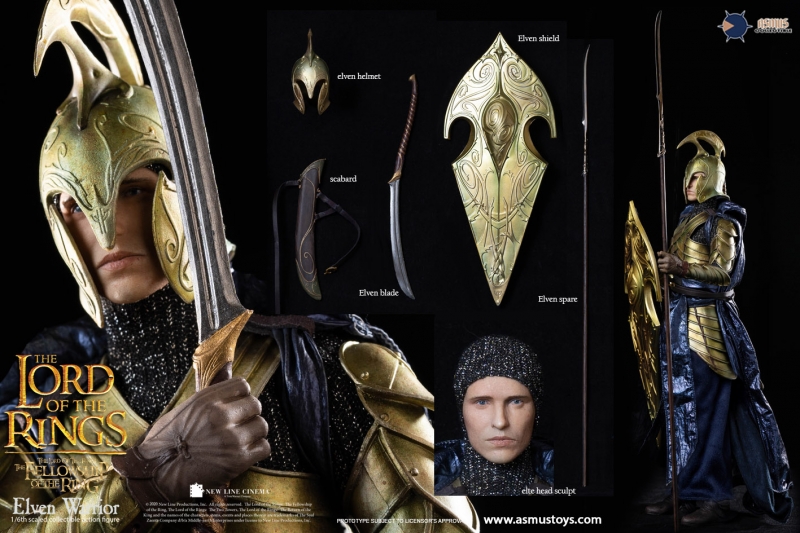  Product image 4 of the product “Asmus Toys The Lord of the Rings Series: Elven Warrior - in 1/6 scale ”