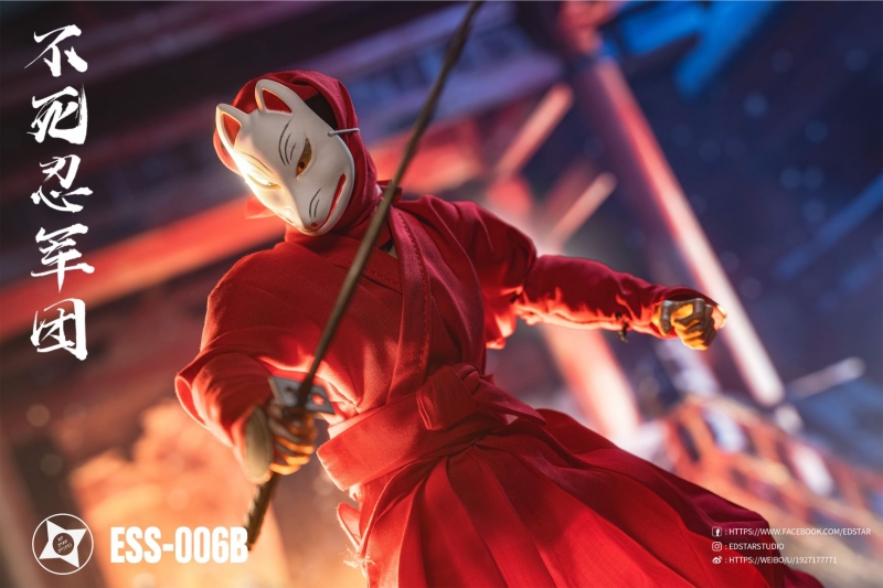  Artikelbild 4 des Artikels “Undead Ninja Army Clothes and Weapons Set (Red) 1:6 “