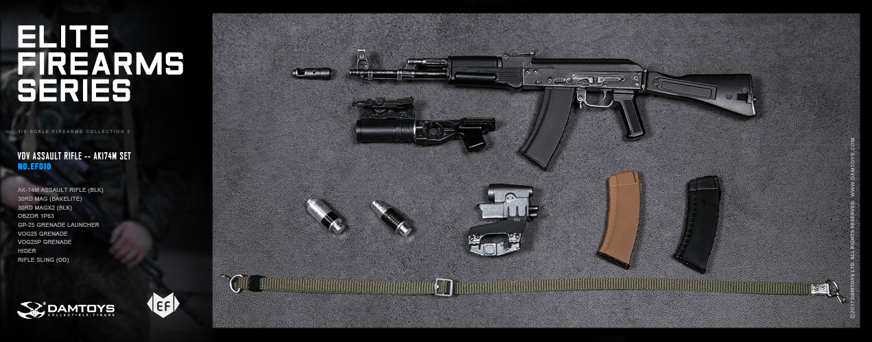 Product image 4 of the product “VDV Light Machine Gun - RPK74M (Black) 1/6 ”