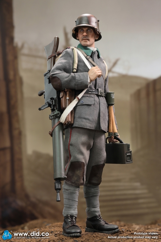  Product image 4 of the product “WWI German Army - MG08 Machine Gunner Arthur 1/6 ”