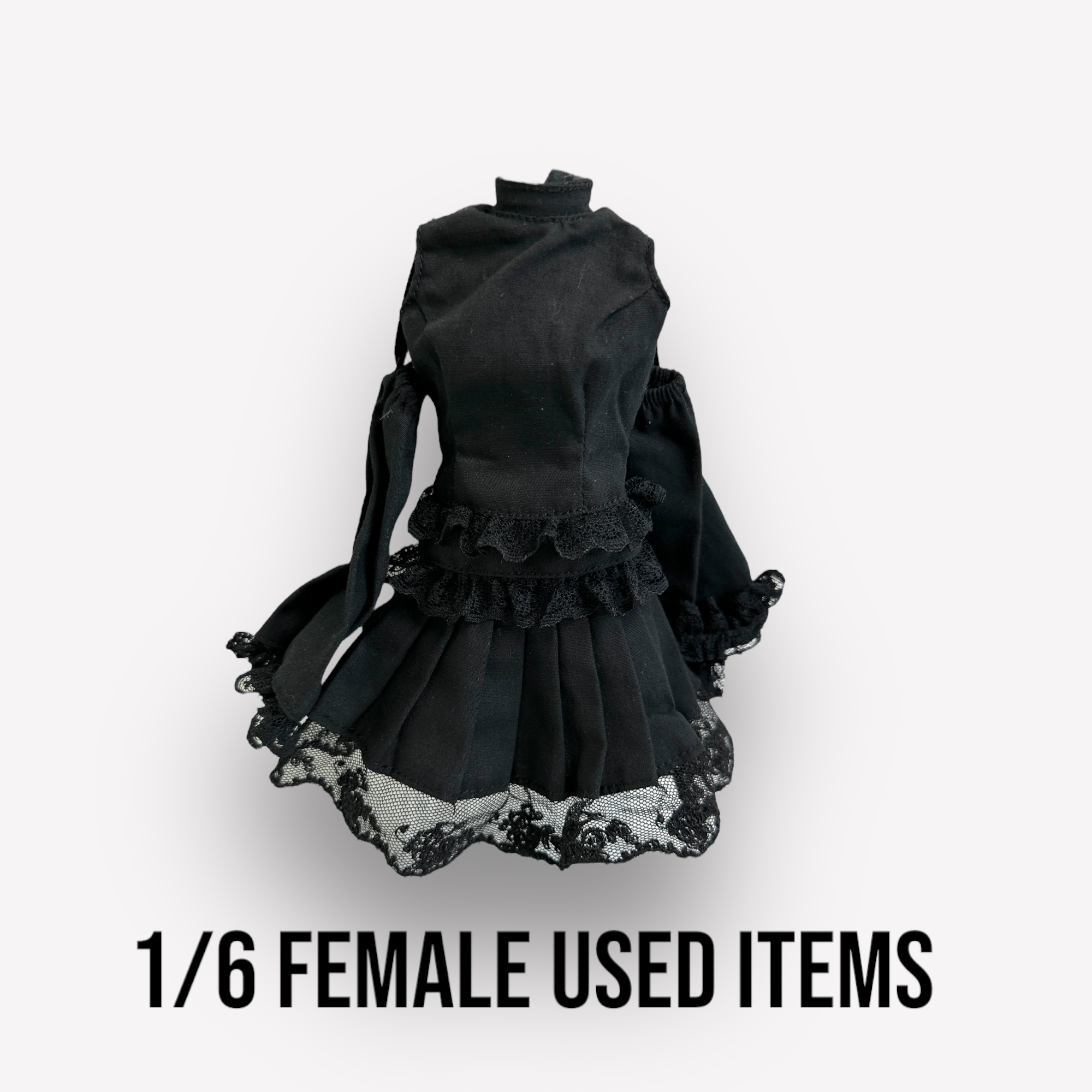  Product image 5 of the product “Female Used Accessory Lolita Gothic Dress  1/6 ”