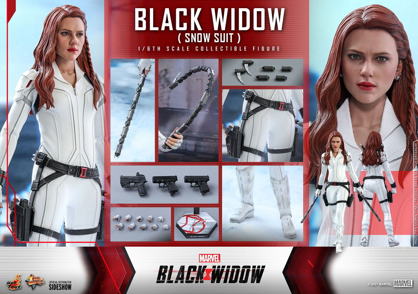  Product image 5 of the product “1/6 Scale Black Widow Snow Suit Movie Masterpiece ”