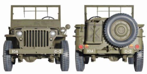  Product image 5 of the product “Willys Jeep 4x4 1:6 with Cal 50 Mg (Modelkit) ”