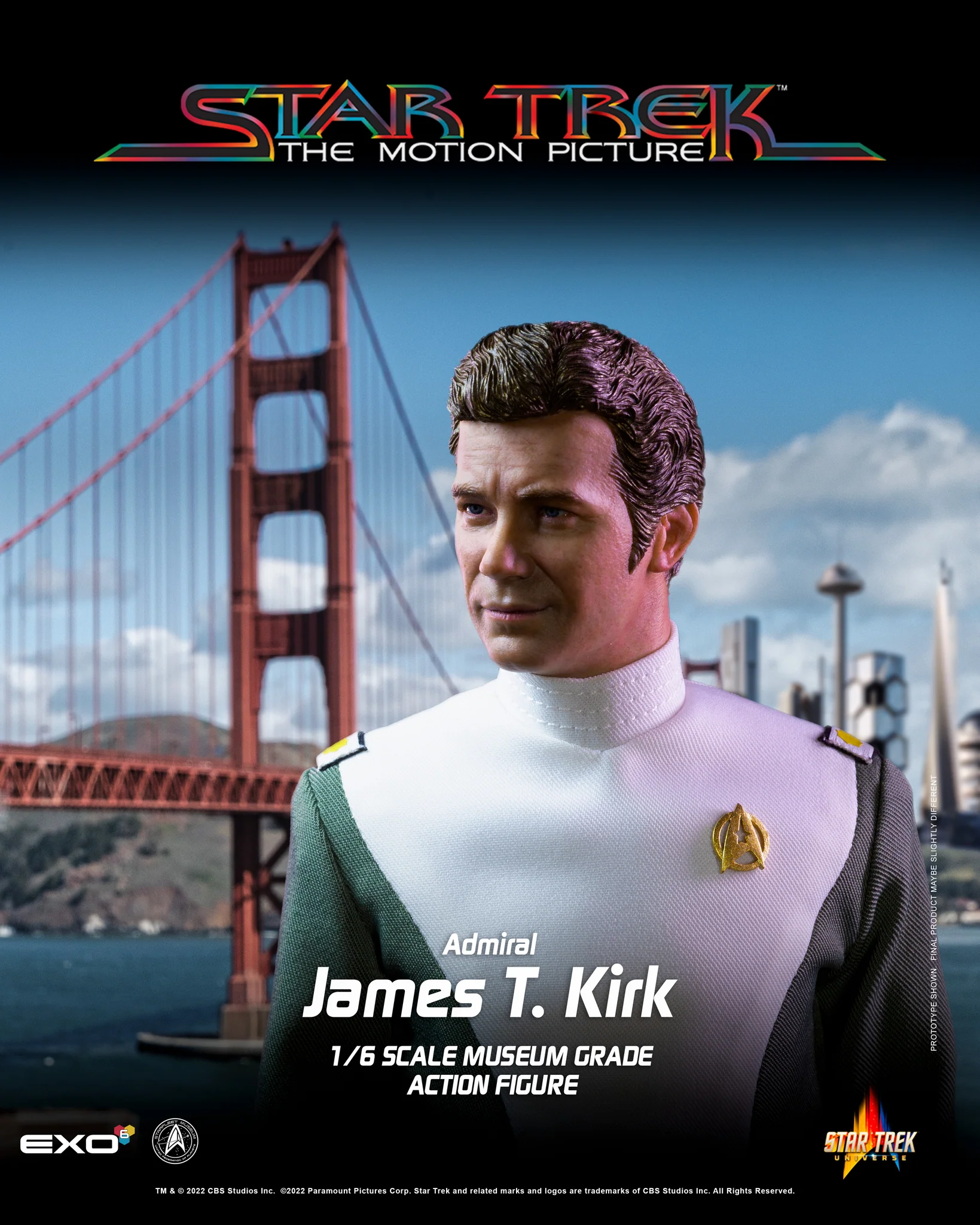  Product image 5 of the product “ADMIRAL JAMES TIBERIUS KIRK Star Treck original Serie 1:6 scale ”