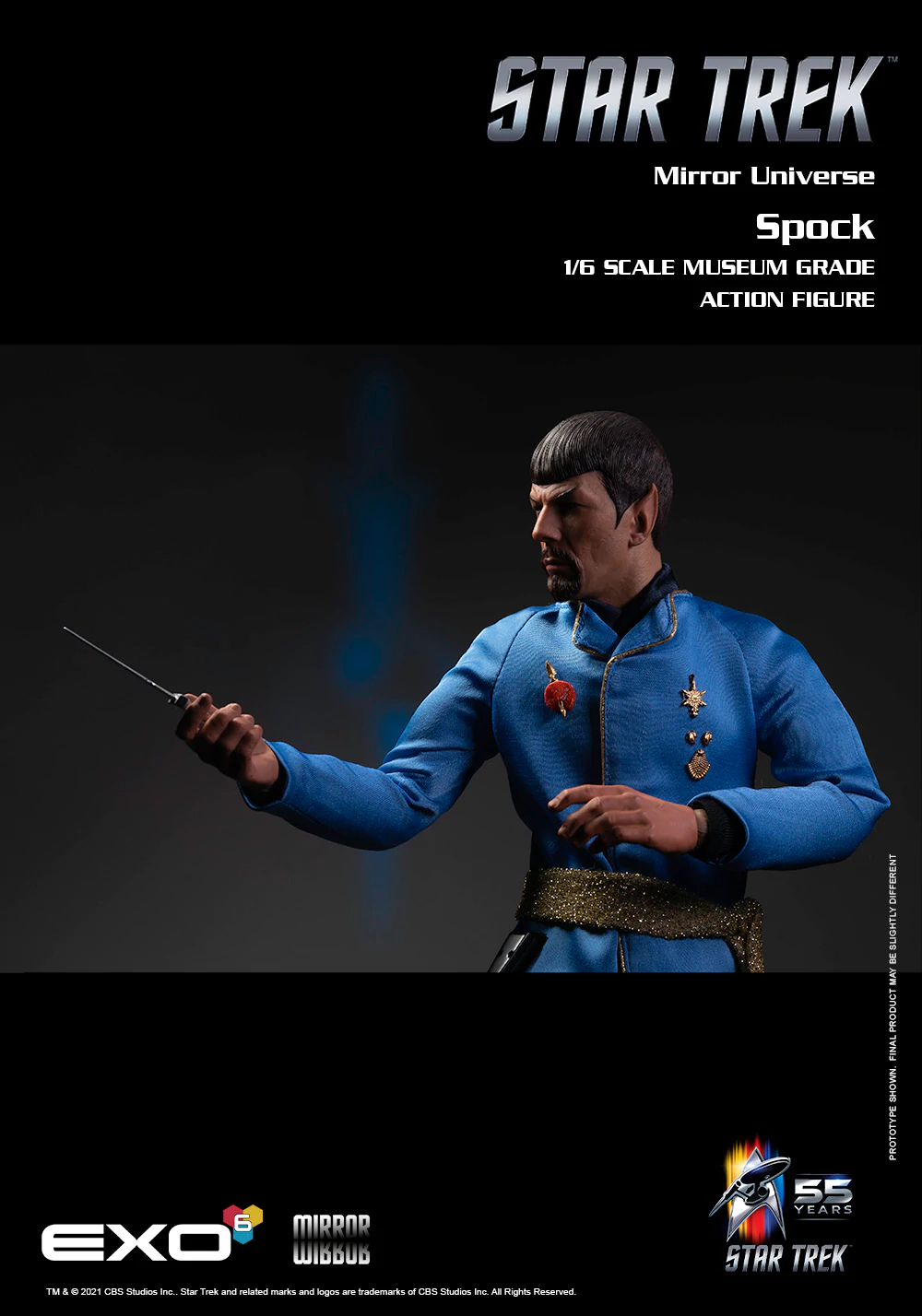  Artikelbild 5 des Artikels “Mirror Spock Star Treck original Serie 1:6 scale “