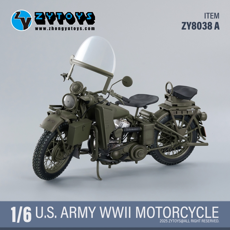  Artikelbild 5 des Artikels “US Army WWII Harley-Davidson Motorcycle (Olive Drab) 1/6 “