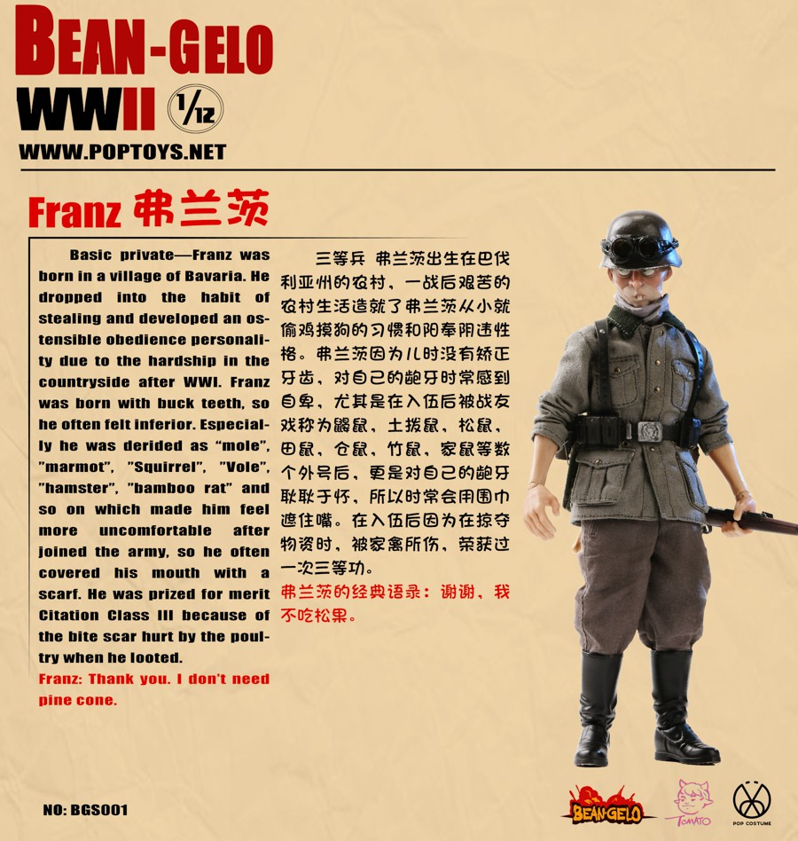  Artikelbild 6 des Artikels “1/12 Bean Gelo Series BGS001 Skinny guy--Franz “