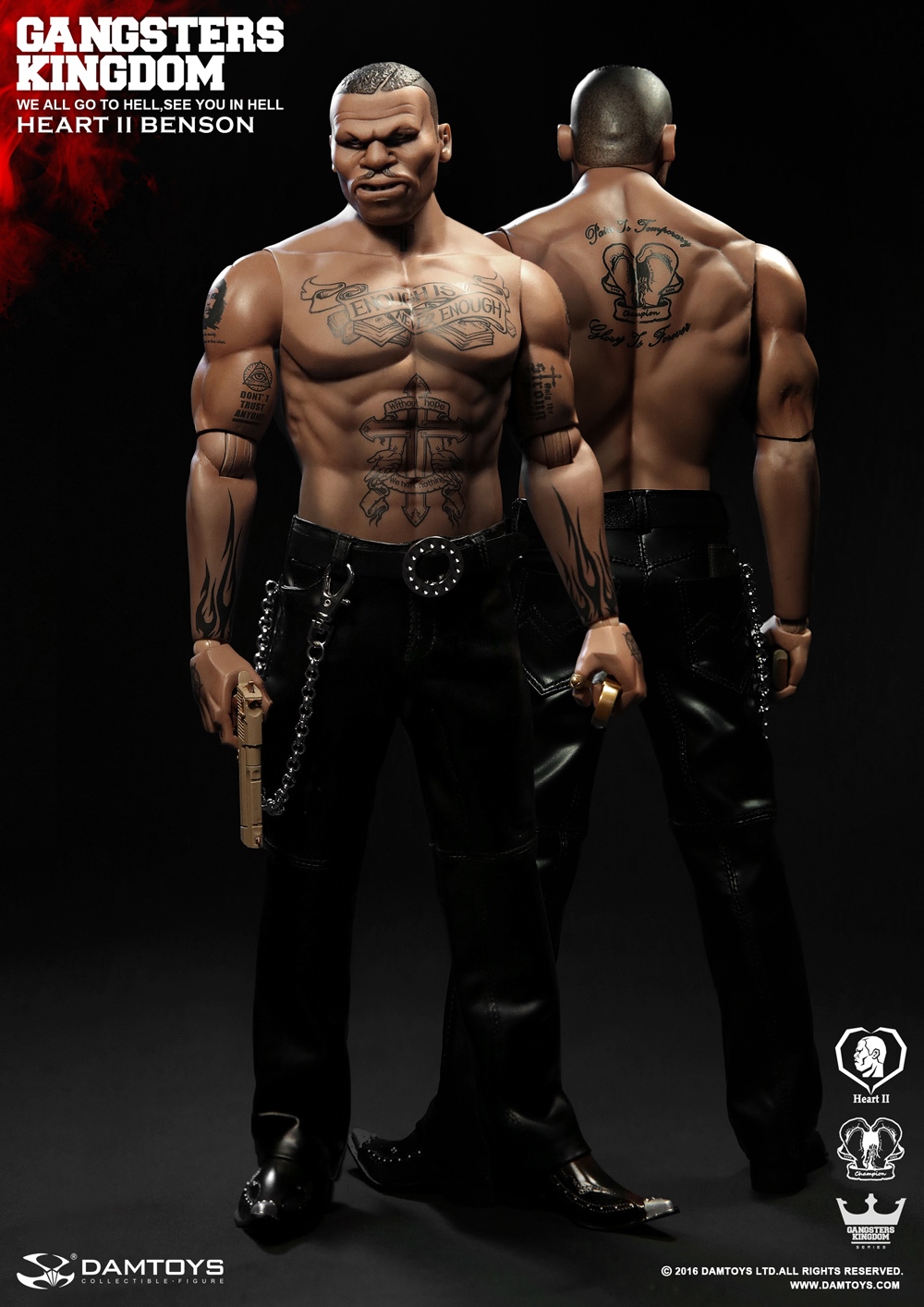  Product image 6 of the product “DAMTOYS 1/6 Gangsters Kingdom  - Heart II Benson ”