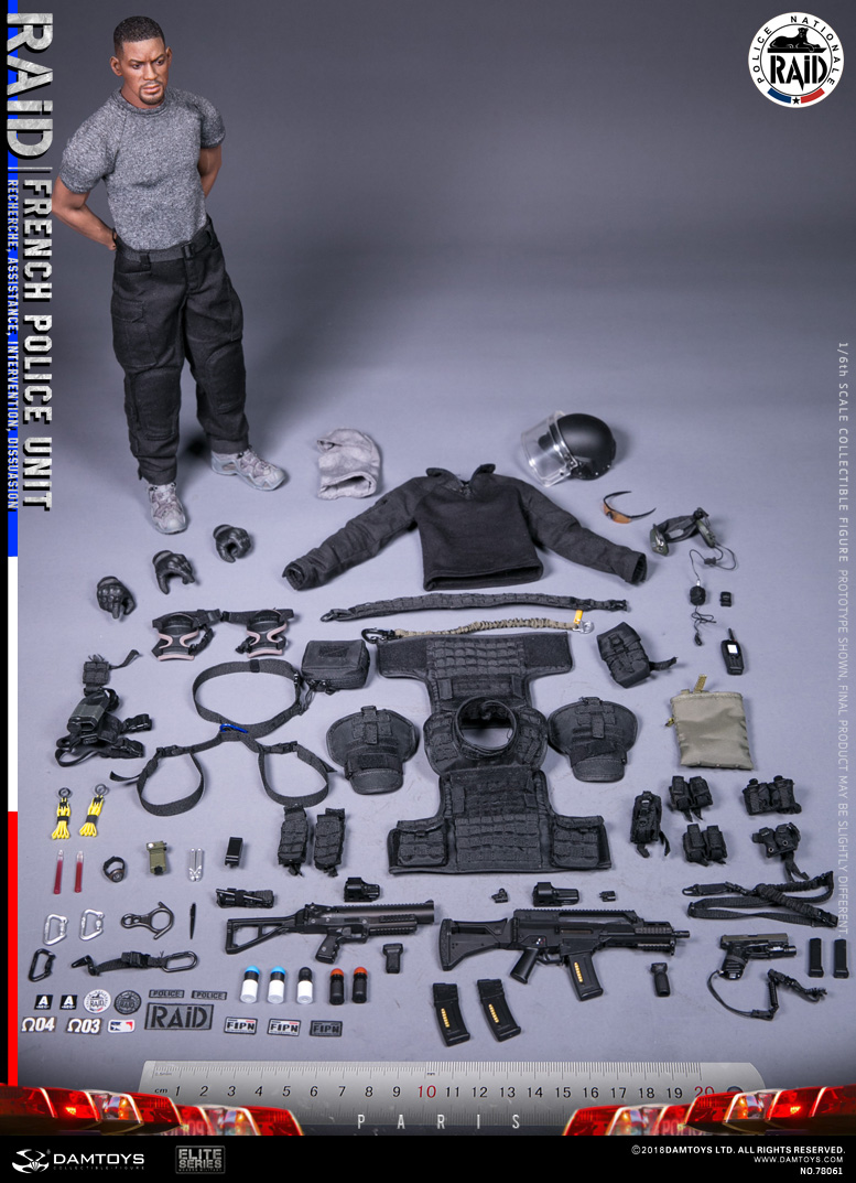  Product image 6 of the product “1/6 French Police Unit - RAID - IN PARIS - in 1/6 scale ”