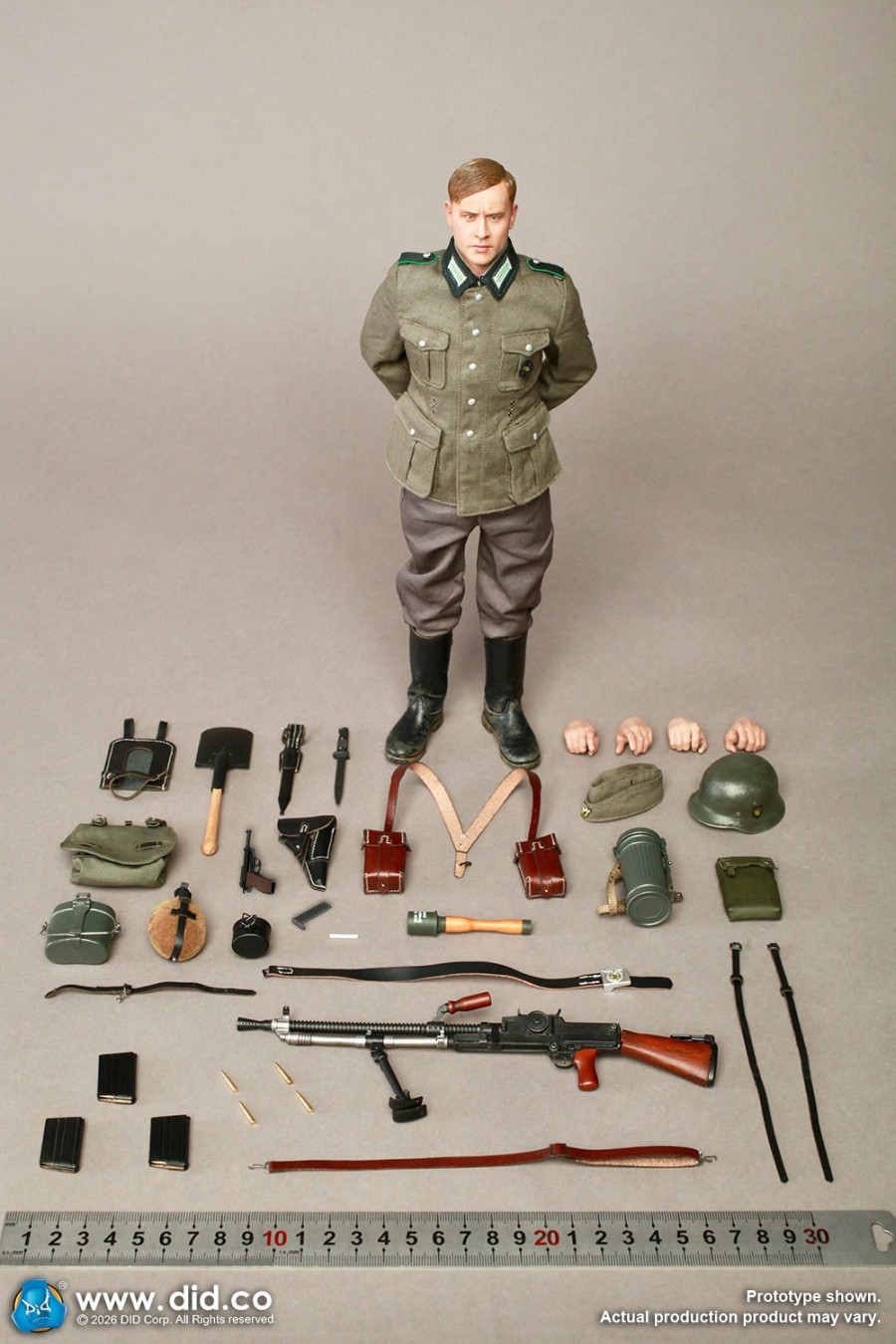  Product image 6 of the product “Friedrich - WWII German SS Polizei-Division ZB30 Gunner - in 1/6 scale ”