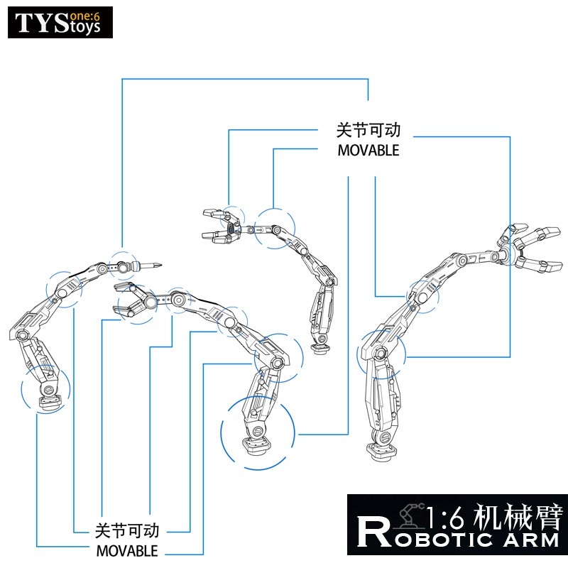 Artikelbild 6 des Artikels “Robotic Arm  (Grey) 1/6 “