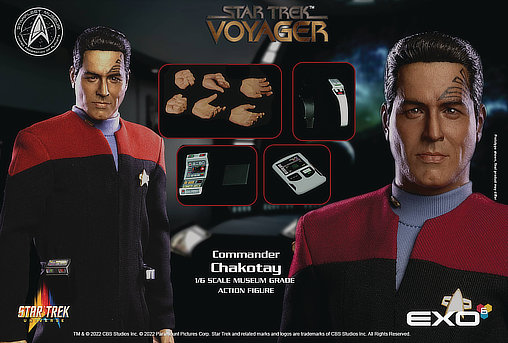  Product image 6 of the product “Star Trek - Voyager: Commander Chakotay 1:6 scale ”
